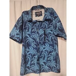 Men's Canada Weather Gear Button Up Short Sleeve Shirt Sz Large